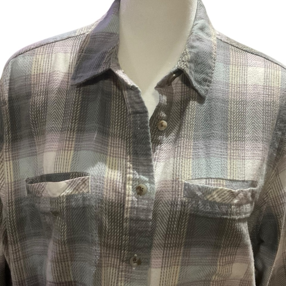 BDG Gray Plaid Button Down Shirt Size Small - Picture 2 of 7